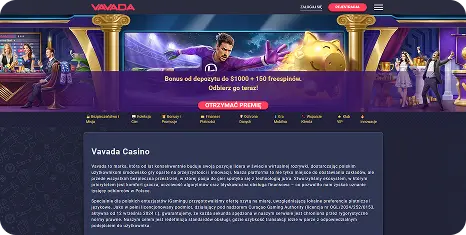 Vavada Casino – recenze, bonusy a slot katalog